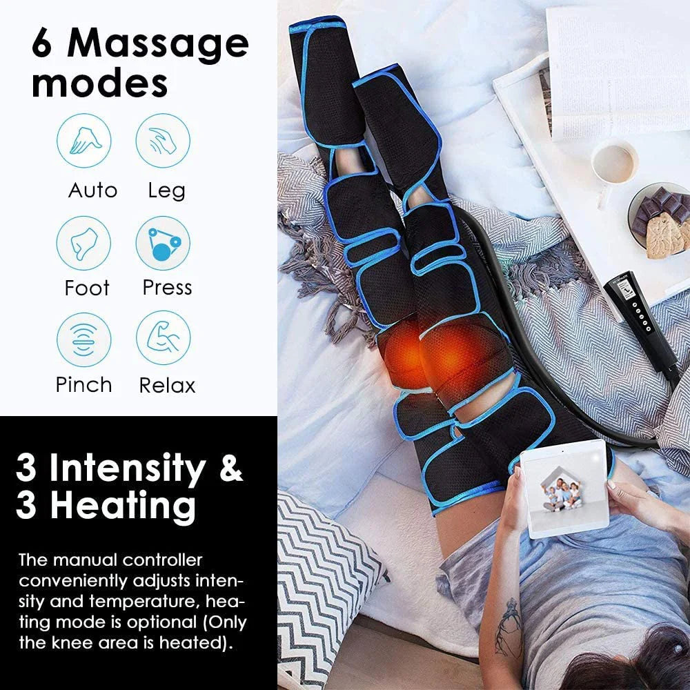 "360° Leg Air Pressure Massager for Ultimate Blood Circulation and Muscle Relaxation - 2023 Edition"