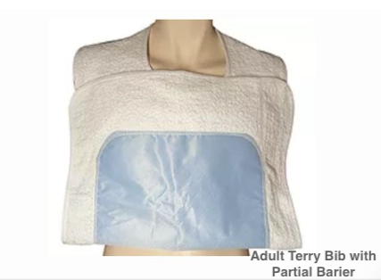 Adult Terry Bib with Protective Liner